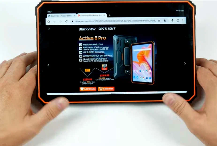 Обзор Blackview Active 8 Pro - Крутой защищенный планшет с МЕГА батареей 22 000 мАч